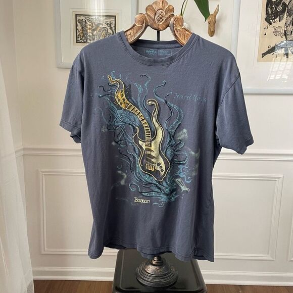 Hard Rock Café Boston Abstract Guitar Tshirt L - Picture 3 of 6